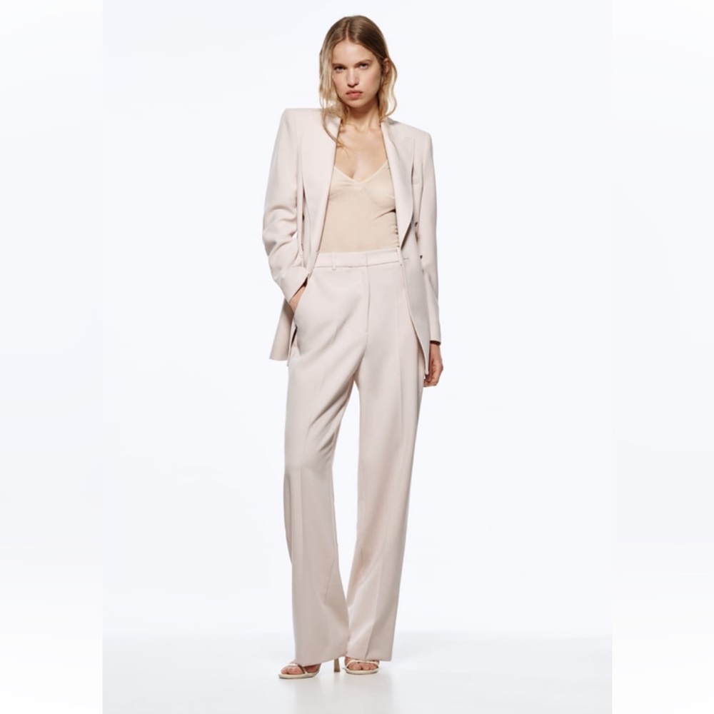 Zara NWT light pink / beige trouser